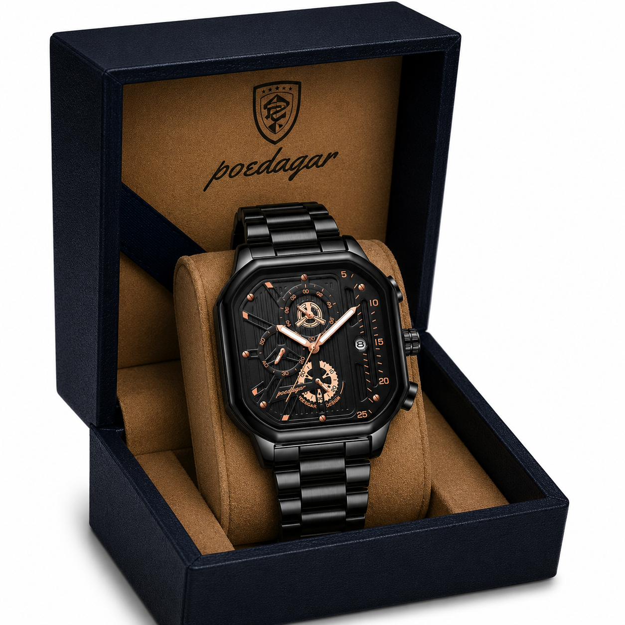 Poedagar Machine All Black® Watch - with box