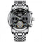 Steel Strap with Black Dial